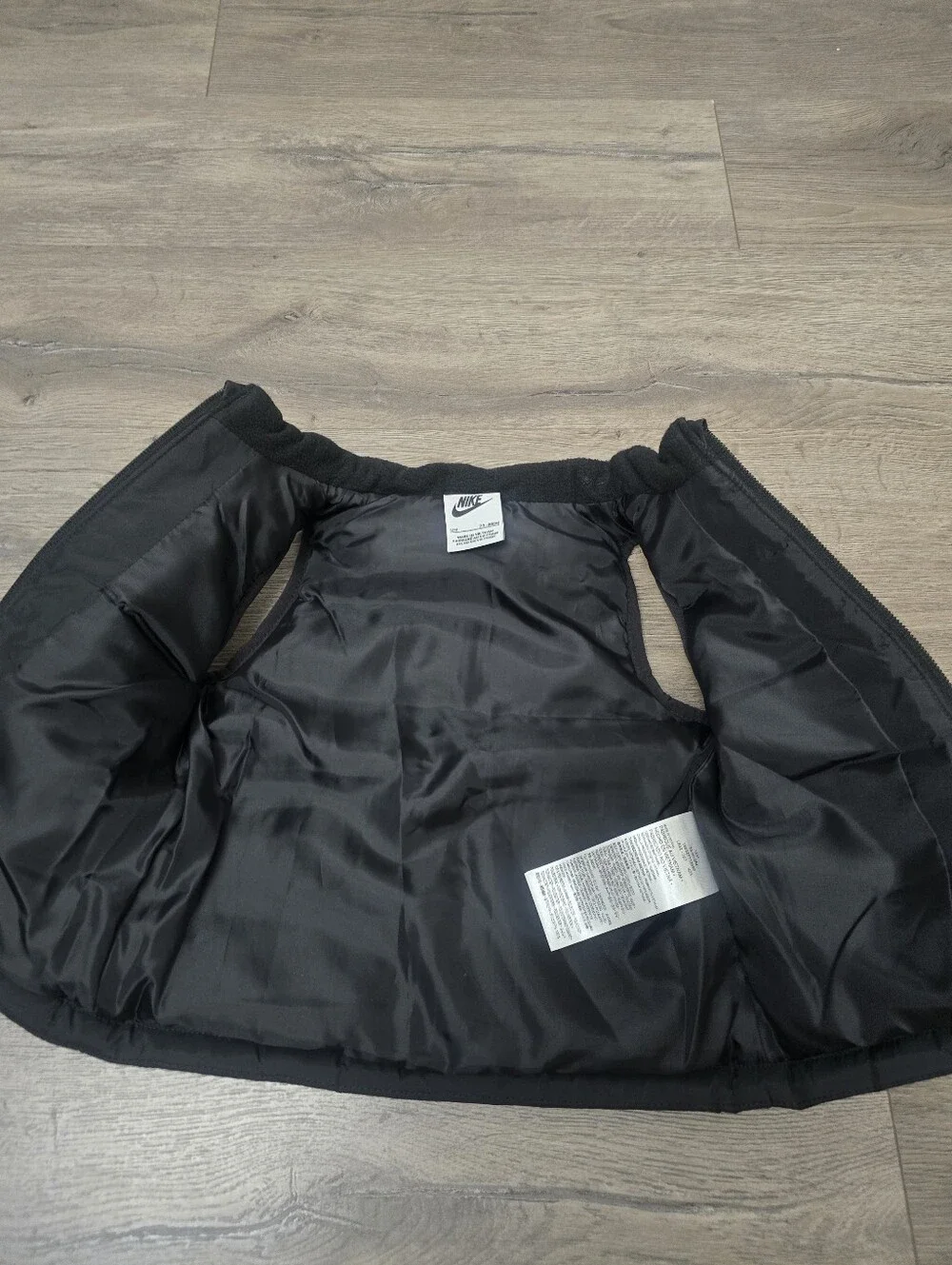 Nike Puffer Vest Infant 12 Month Black Grey